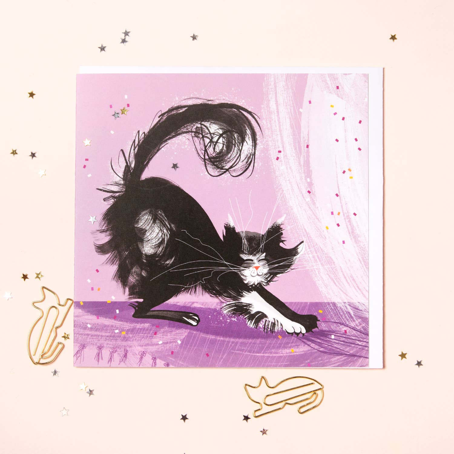 Lydia. London – wholesale Everyday greeting card – SCRATCH KITTY – Paw Behaviour CAT CARD1