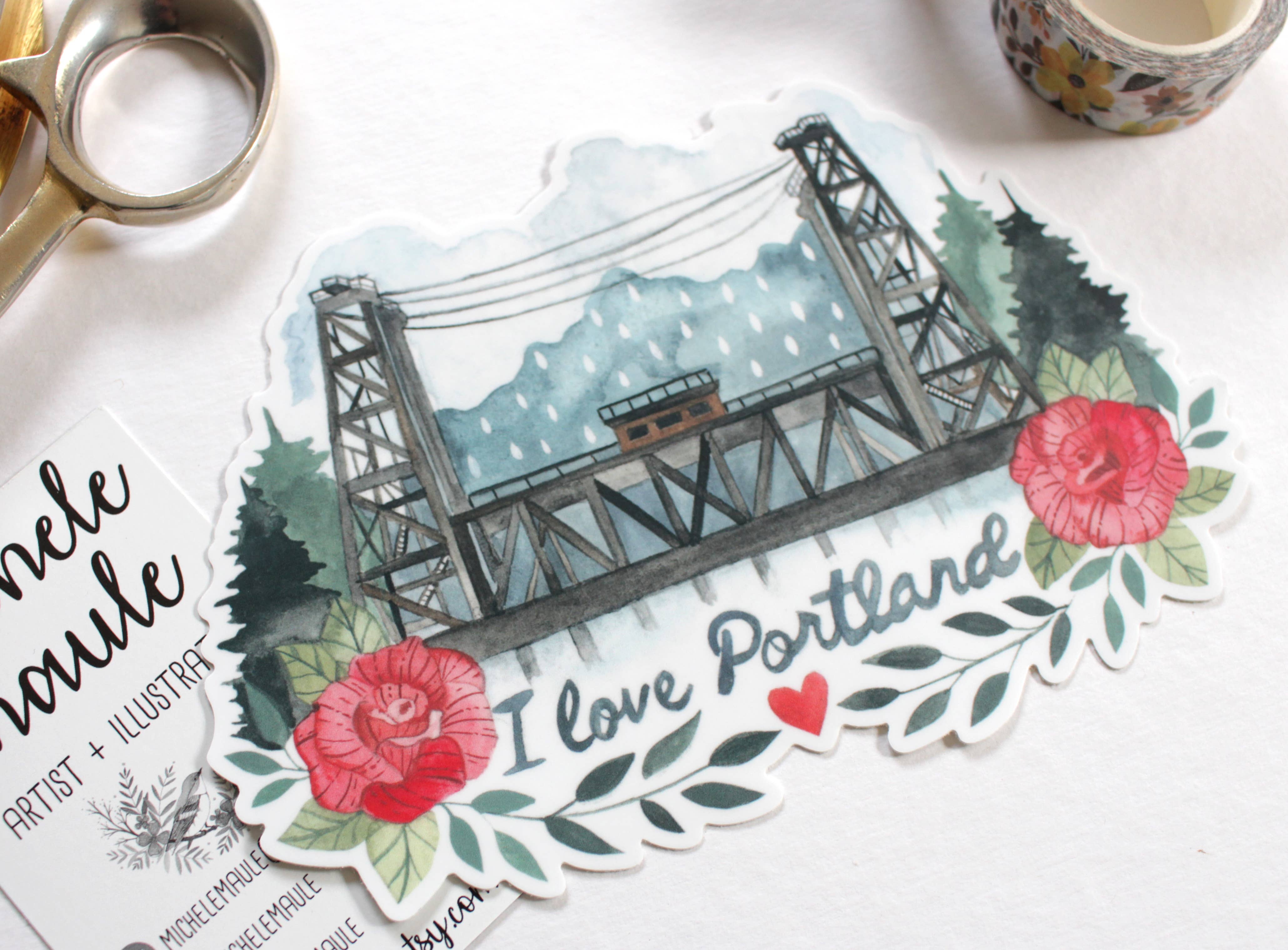 michele maule - Wholesale Sticker - Vinyl Sticker - I Love Portland1