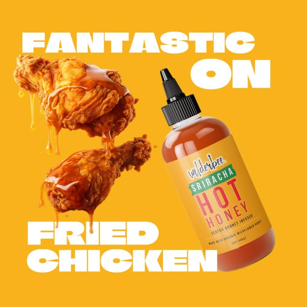 WilderBee Hot Honey - Wholesale Honey - WilderBee Sriracha Hot Honey 260g2