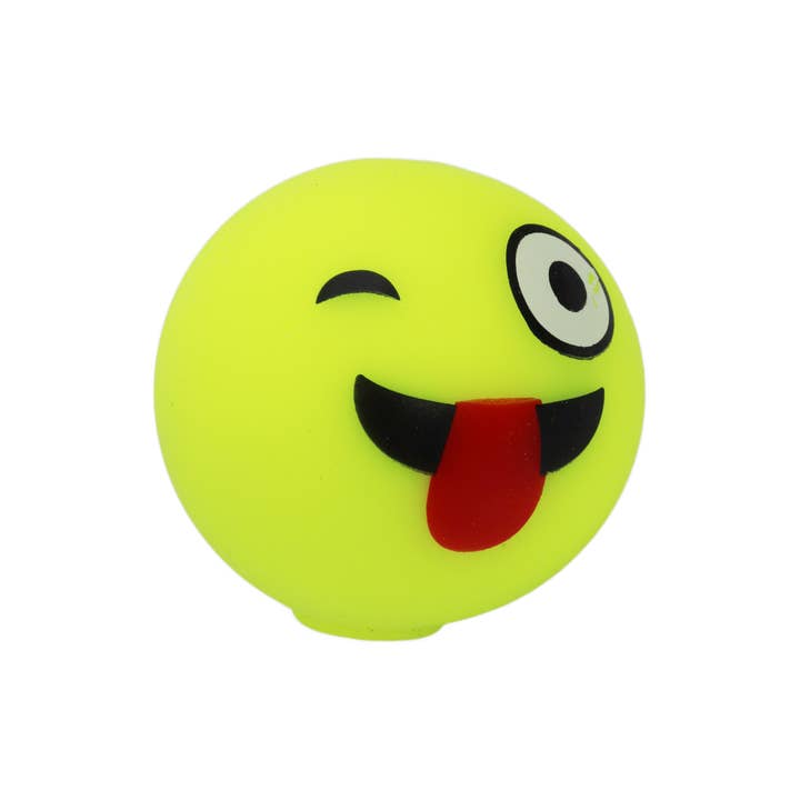 Cap Zone - Wholesale Squishy Toy - Kids & Baby - Tongue-Out Emoji Fluffy Slime Filled Squishy Toy - 12 pcs2