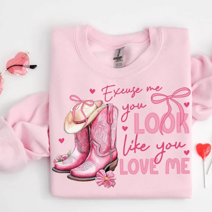 Excuse Me You Look Like You Love Me Sweatshirts & T-Shirts for wholesale by Trendy Chic Apparel LLC