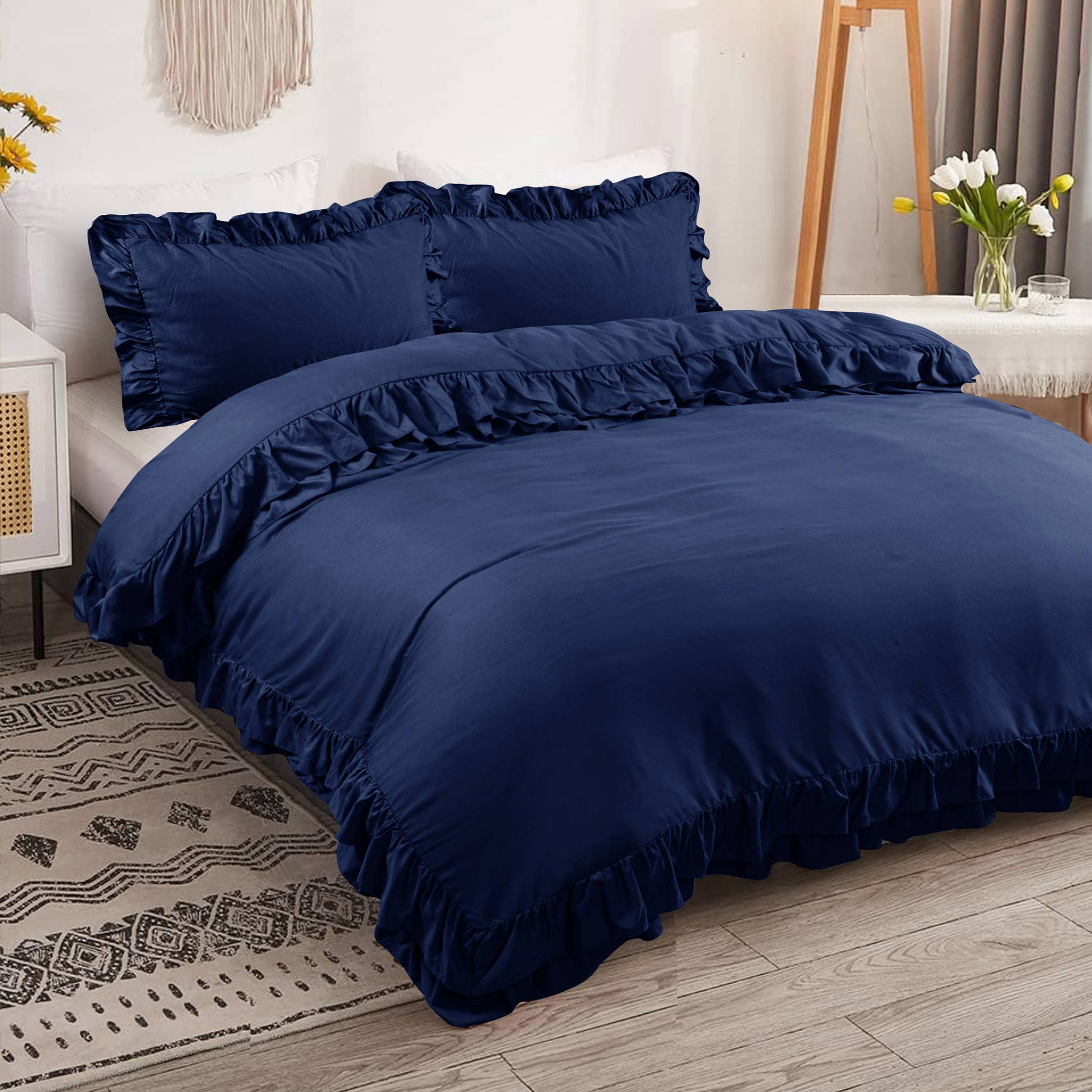 Cotton Passion - Wholesale Bedding Set - Duvet Cover Sets Frilled Duvet Set 3 Pcs Comforter Sets25