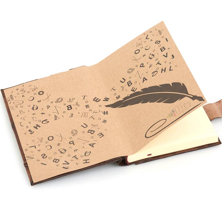 ML Marcaleather – wholesale Journal och dagbok – Wolf Design läder anteckningsbok tidskrift dagbok hantverk ofodrad