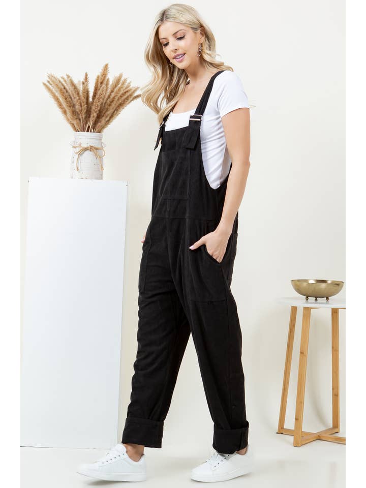 LA Soul - Wholesale Overalls - Unisex - Black Corduroy Overall