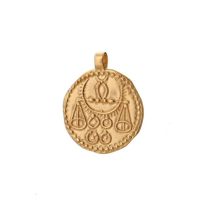 Libra Zodiac Charm - Gold for wholesale by Goddess Charms