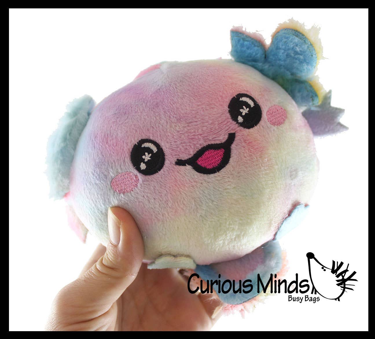 Curious Minds Toys - Wholesale Stuffed/Plush Toy - Kids & Baby - 1 Reversible Axolotl Animal Plush Flip Inside Out Animals - 9