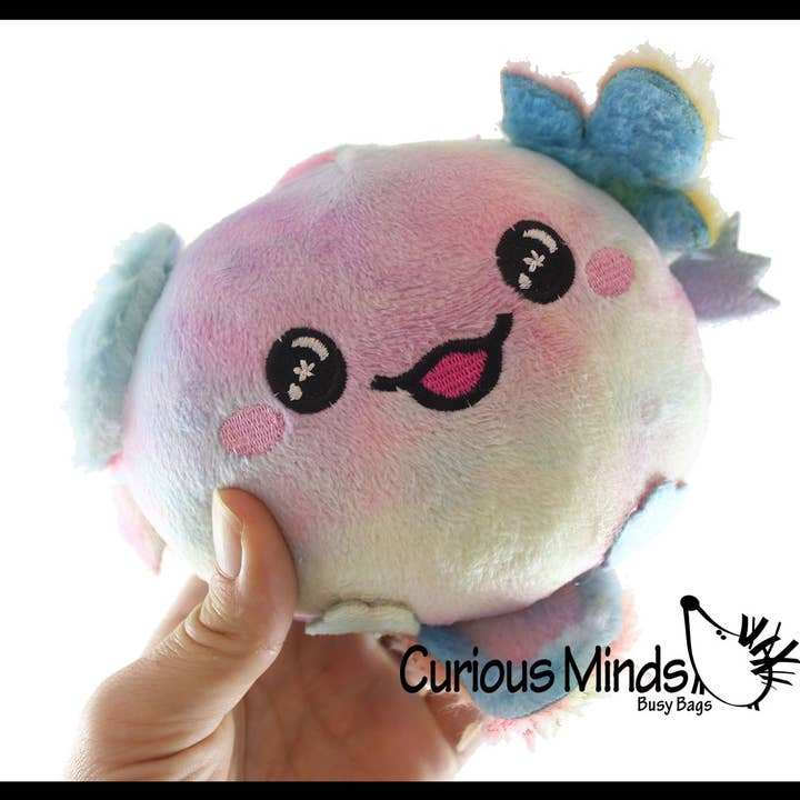 Curious Minds Toys - Wholesale Stuffed/Plush Toy - Kids & Baby - 1 Reversible Axolotl Animal Plush Flip Inside Out Animals - 9