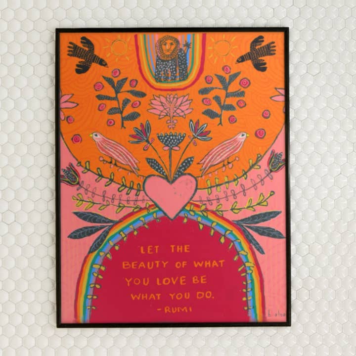 Art Print (8x10). Lion Heart Rumi for wholesale by Blueberry Road Cards