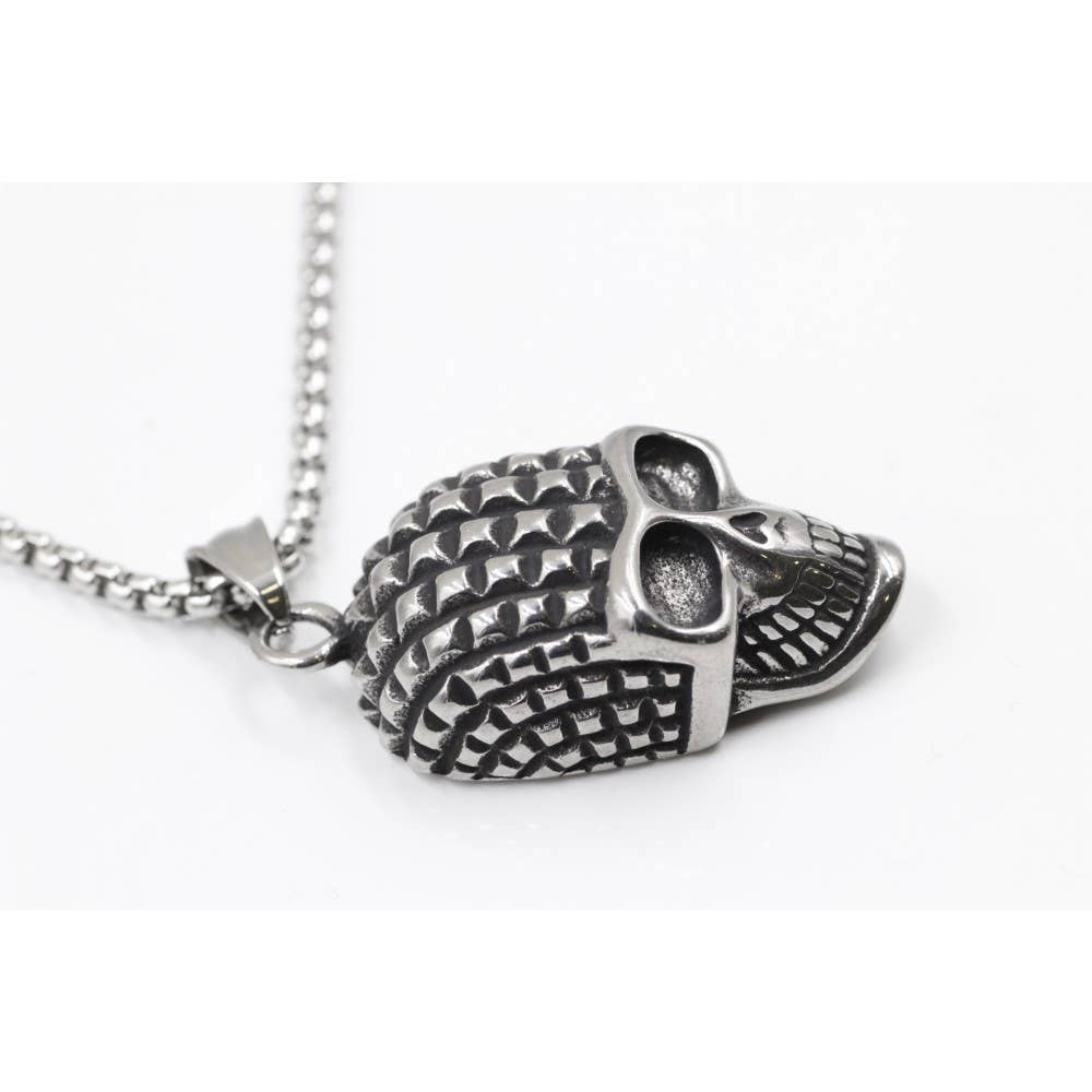 Awaken – wholesale Hänge-/berlockhalsband – Awaken unisex-halsband med rostfri stålkedja och skallar - modell X-1241