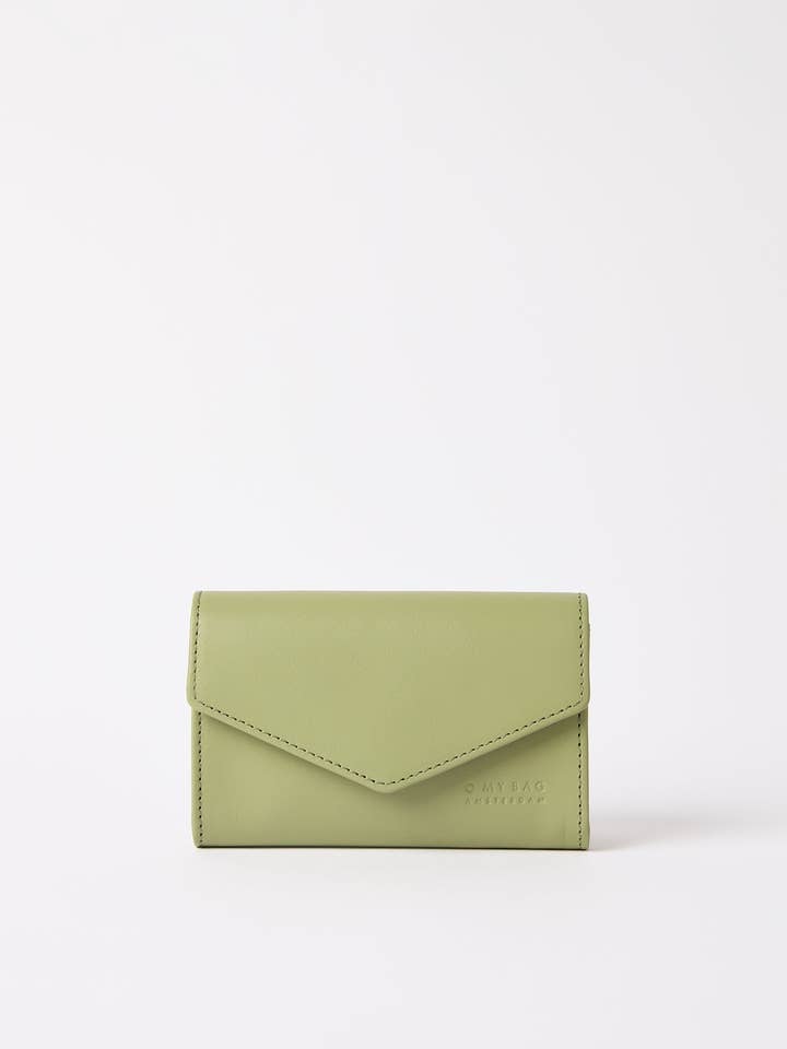 Jo's Purse - Tea Green Classic Leather for wholesale by O My Bag