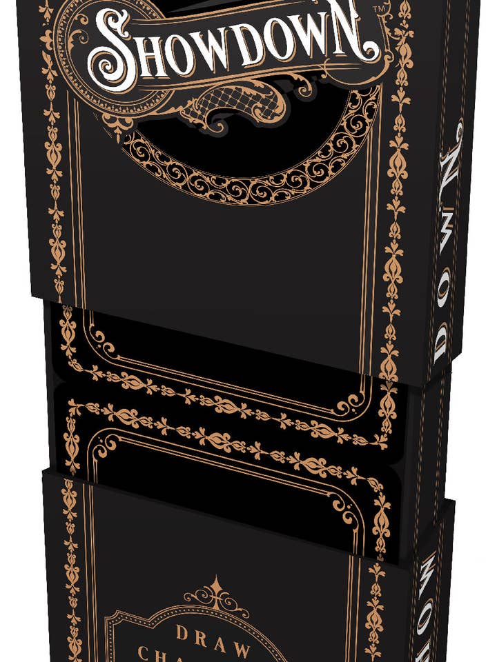 Showdown Card Game, display of 12 for wholesale by Enginuity Games