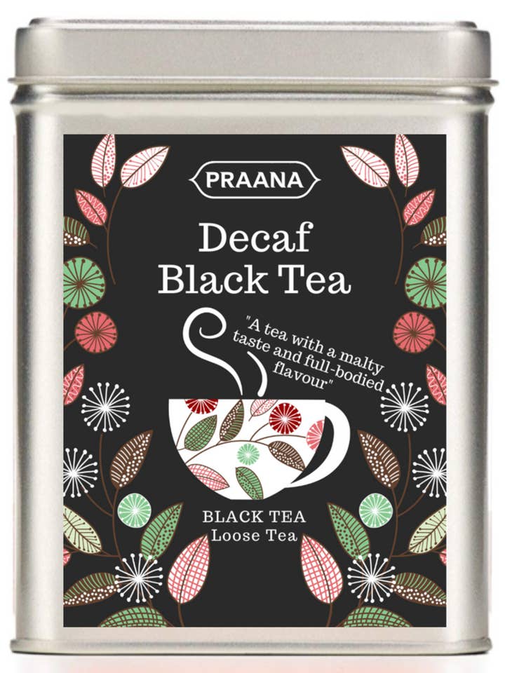 Koffeinfri sort te - Gavedåse -100g for engroshandel hos PRAANA TEA