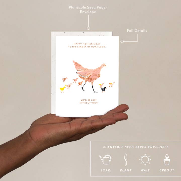 Seedlings - Wholesale Mother's Day Card - Mother Hen - Mother's Day Card