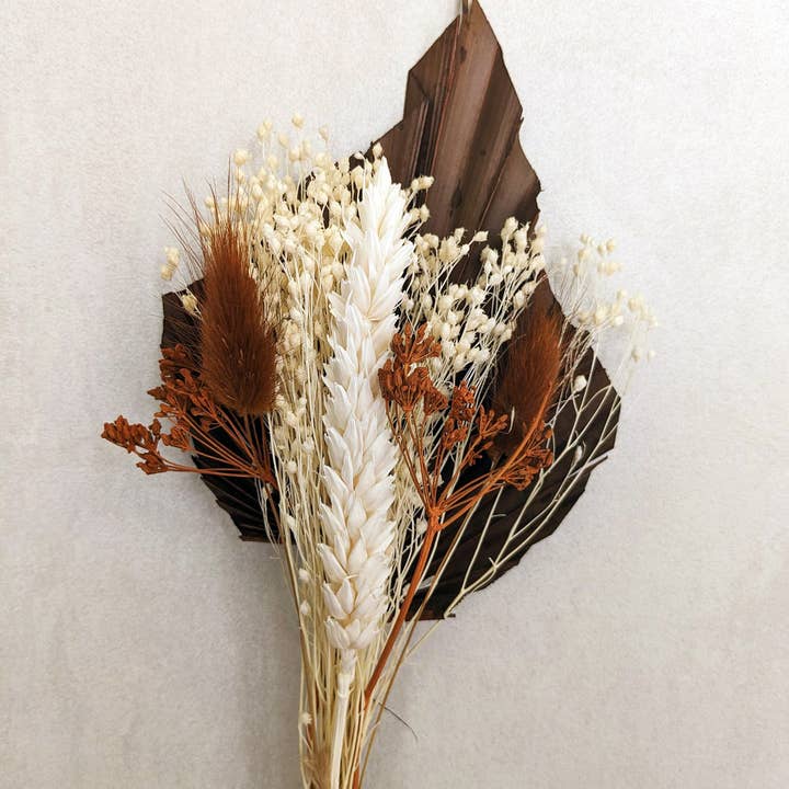 Maison Oline - Wholesale Dried/Pressed Flowers - Small bouquet of dried flowers: brown color