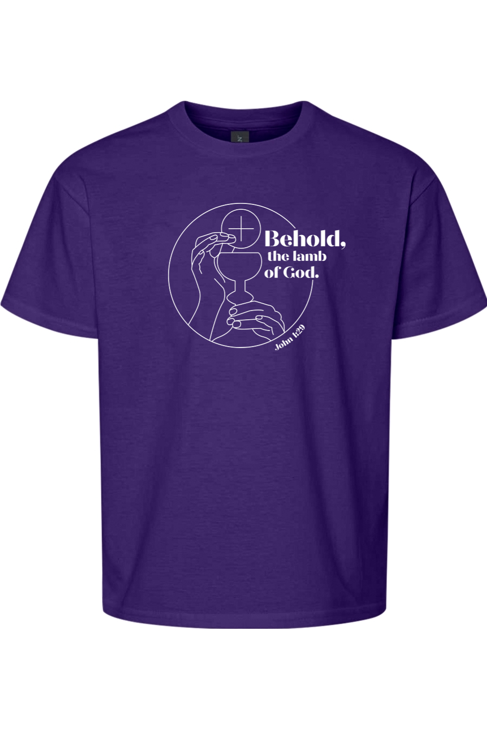 Sock Religious - Vente T-shirt sérigraphié – enfant - Voici l'Agneau de Dieu - Jean 1:29 T-shirt Jeunesse2