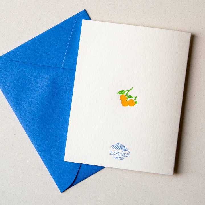 Bungalow 36 - Wholesale Thinking of You Card - Thinking of you - Hand Illustrated Letterpress Card2