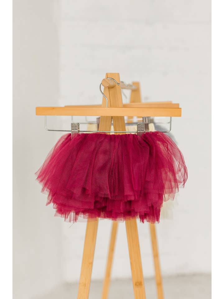 The Glam Goat – wholesale Tutu – Child – Full Layered wine Tutu, Full Tutu Skirt, Deep Red Tutu Skirt5