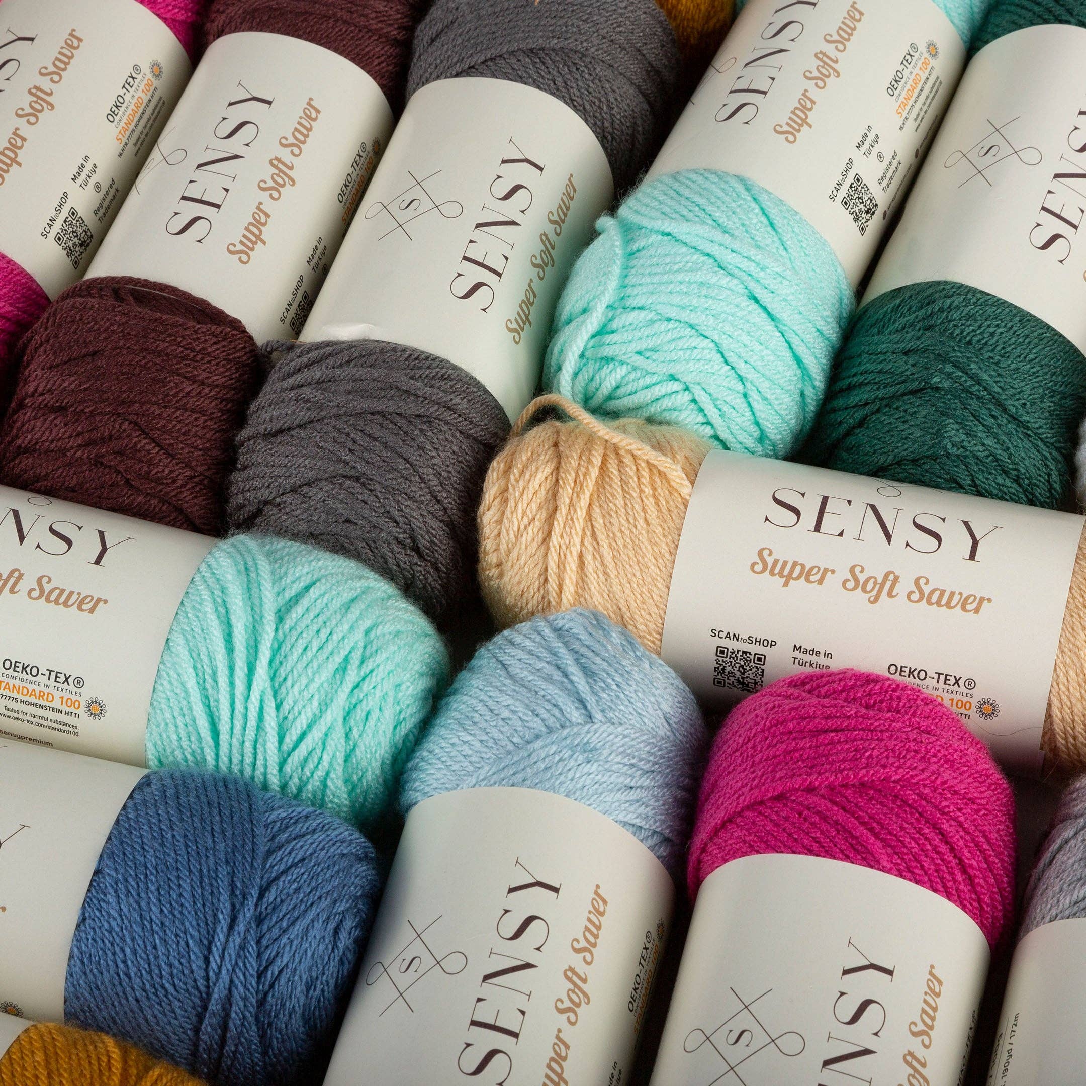 Sensy – wholesale Yarn – Sensy Super Soft Saver Yarn, 3.5 oz, 190 Yards, Gauge 4 Medium31