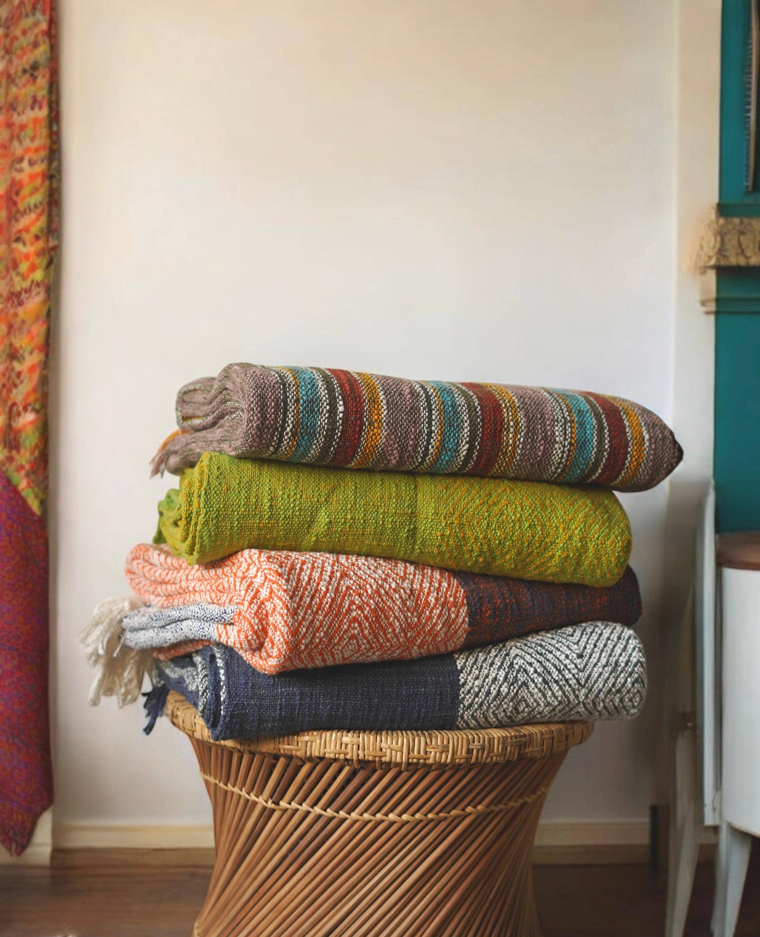 Annahmol – wholesale Bedding set – Natural Dye/Organic Cotton Bed Cover/Blanket/Throw (97x65in)8