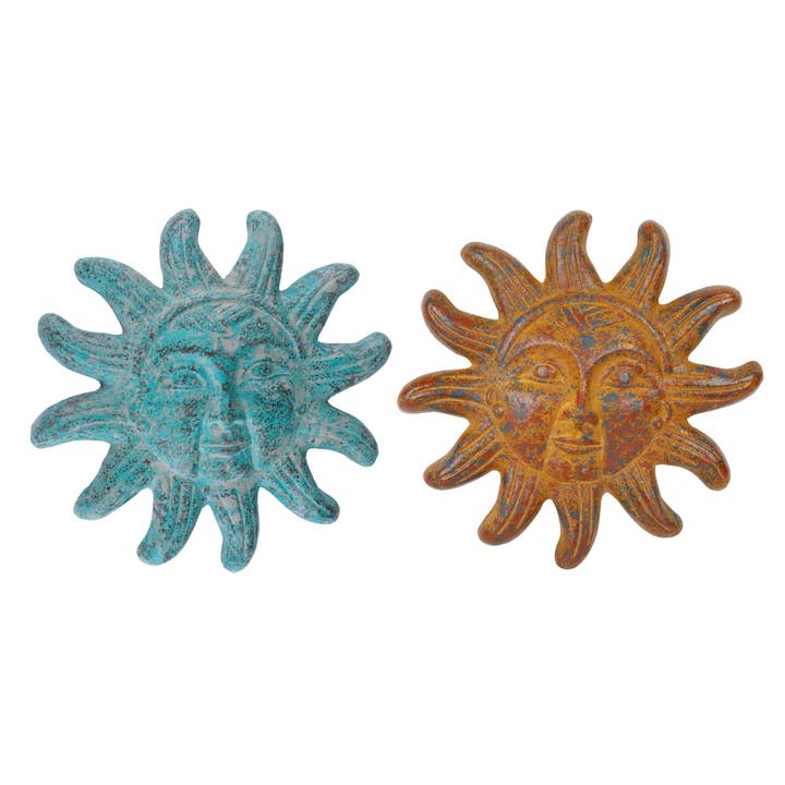 My Amigos Imports - Wholesale Wall Accent - Clay Garden Sun-Wall Decor-12 inch-Great Quality-Two Colors