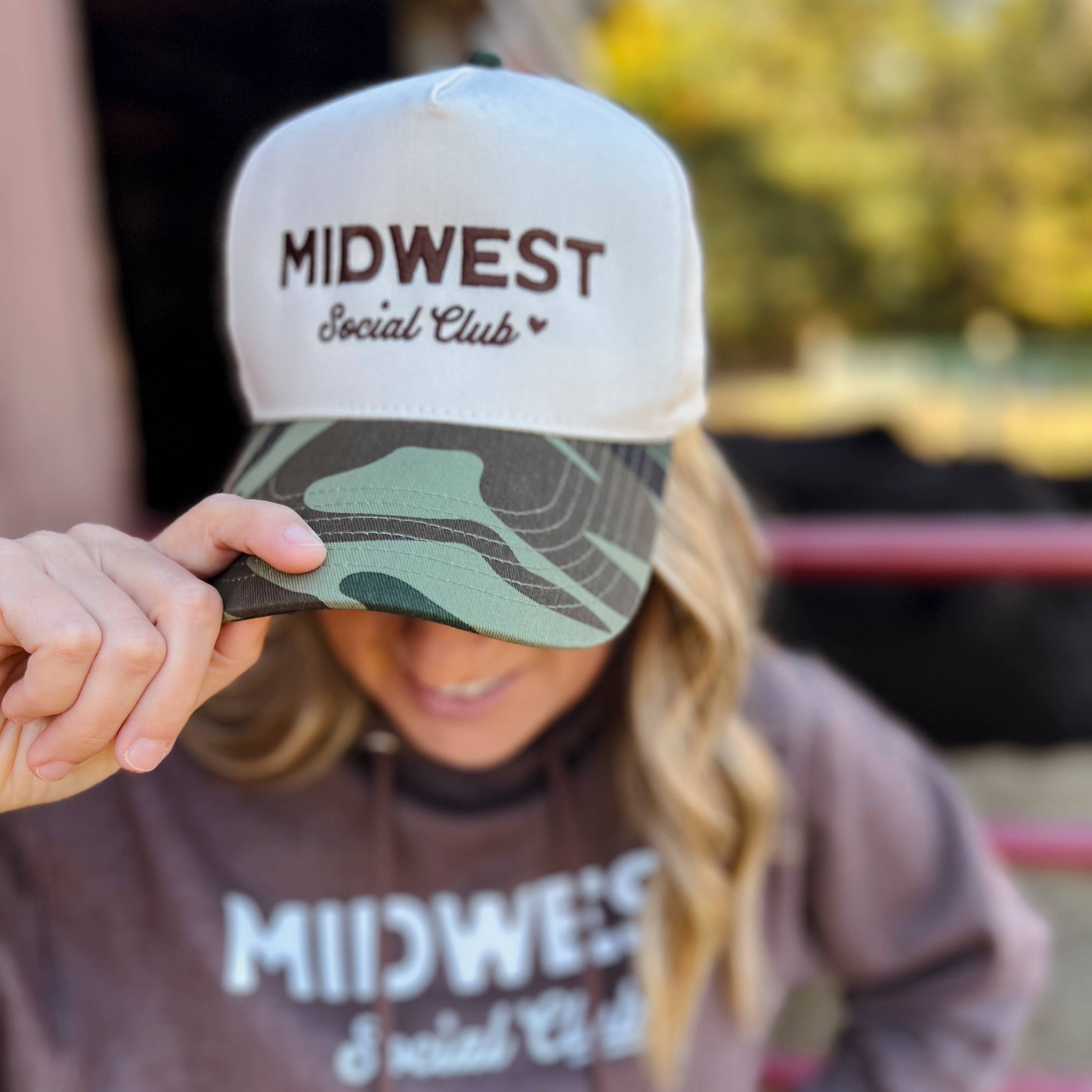 MIDWEST SOCIAL CLUB - Trucker Hats - Camo Bill for wholesale on Faire6