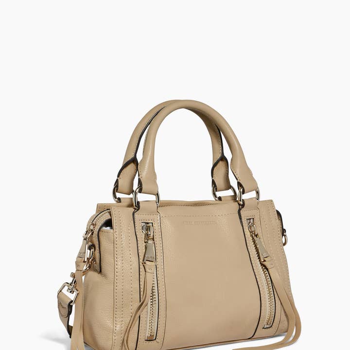Camel Zip Me Up Mini Satchel for wholesale on Faire2