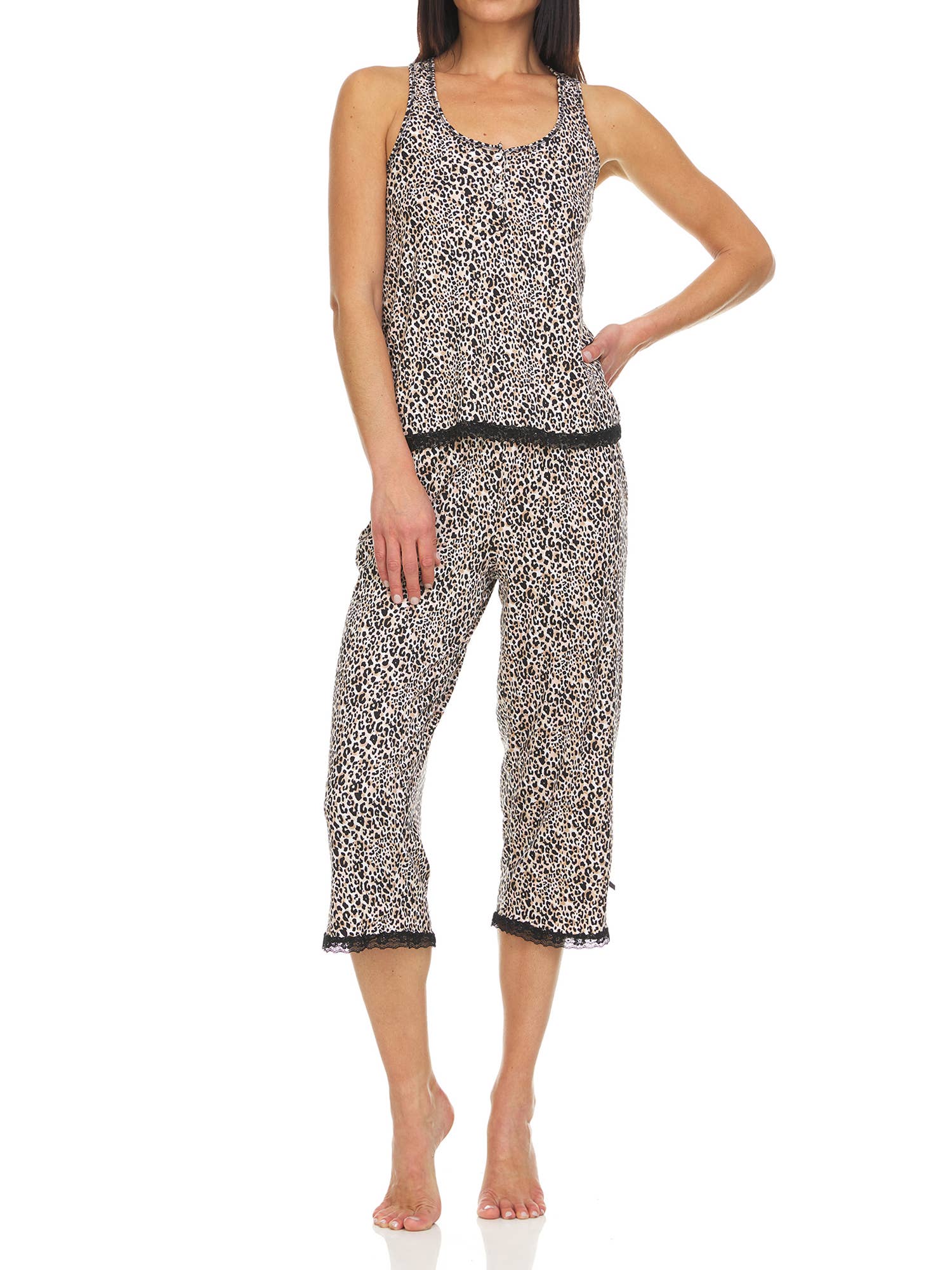 René Rofé - Wholesale Sleepwear Set - Women's - Even Sweeter Capri Pajama Set 7004D2