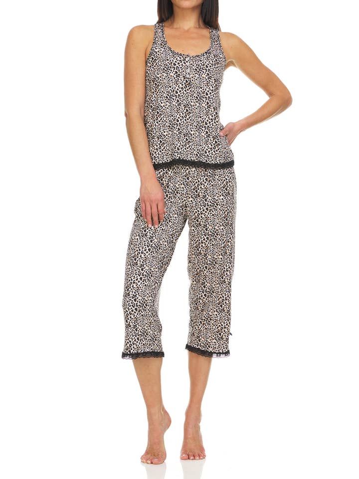 René Rofé - Wholesale Sleepwear Set - Women's - Even Sweeter Capri Pajama Set 7004D2