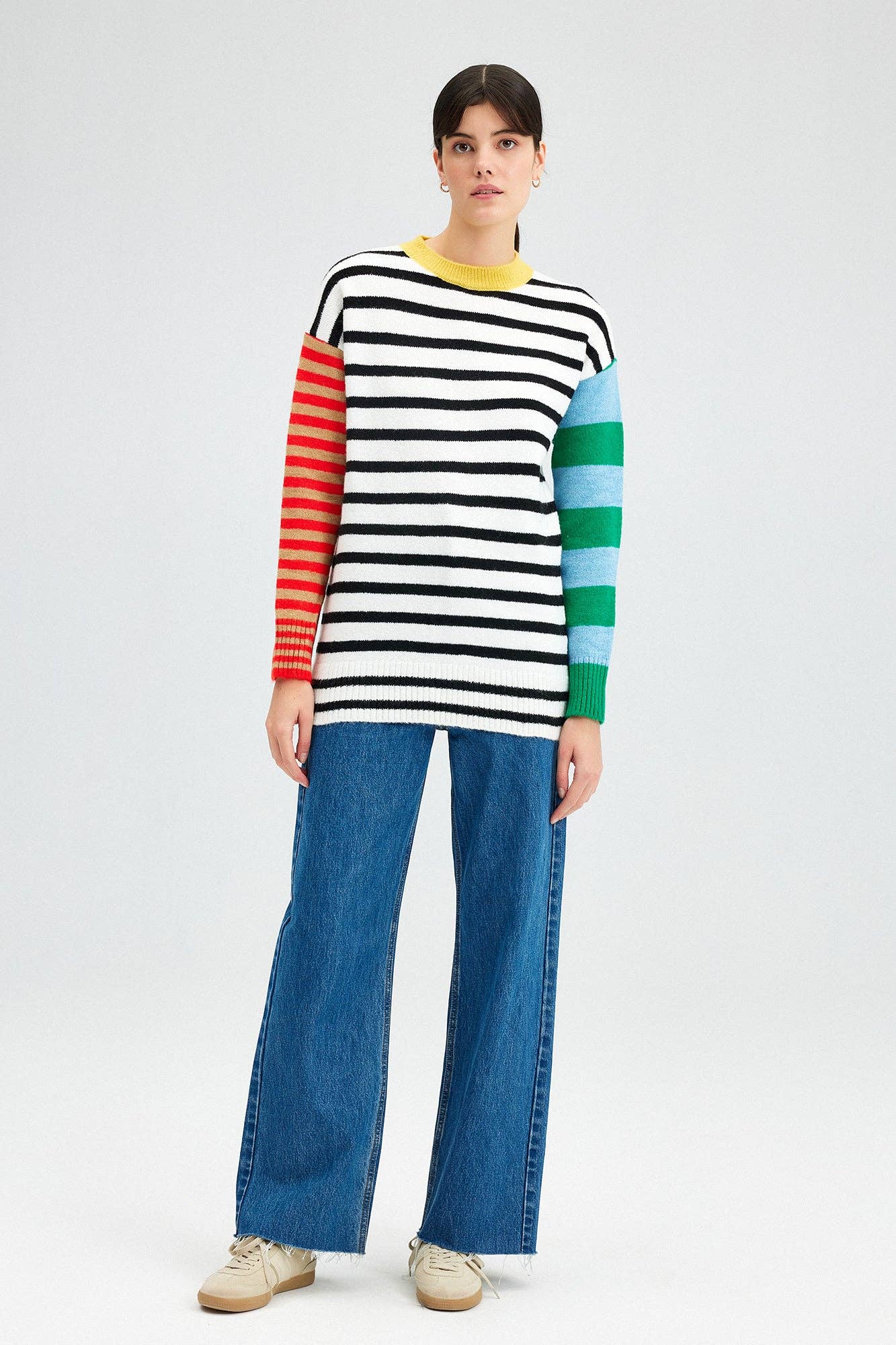 Ecru STRIPED JUMPER for wholesale on Faire1