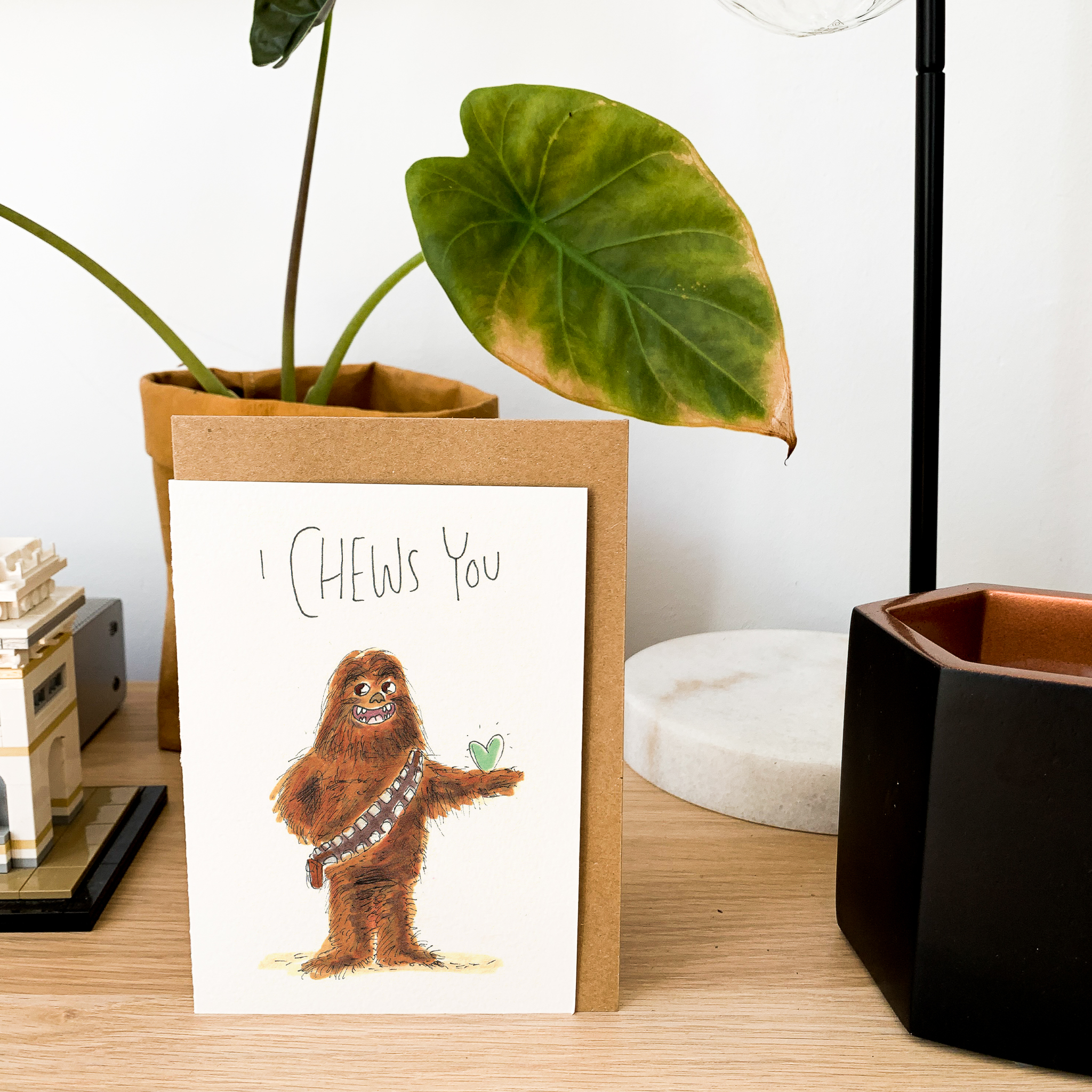 Well Drawn - Wholesale Love Card - I Chews You7