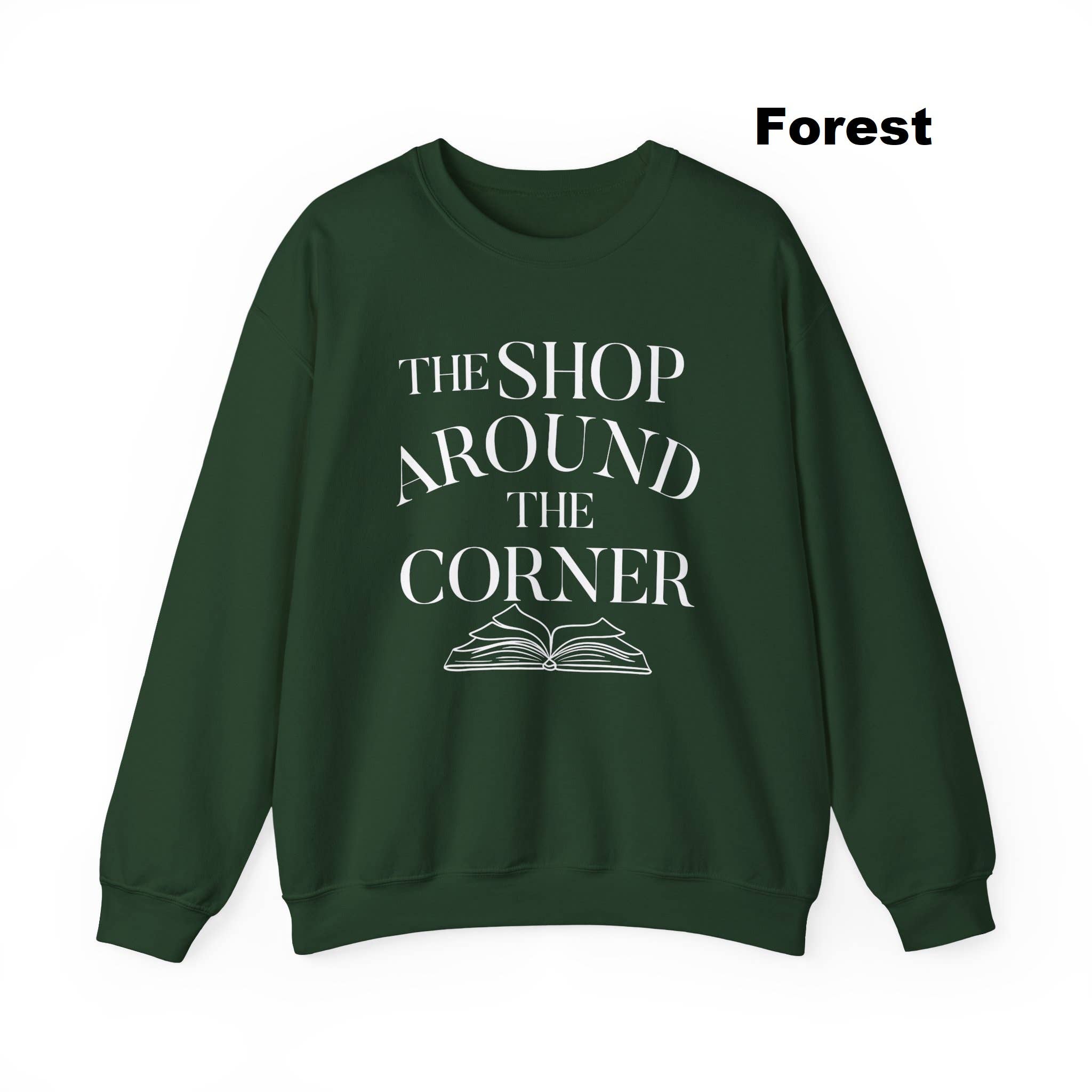 NVC Ecommerce LLC - Wholesale Graphic Sweatshirt - Women's - Bookish shirt, The Shop Around The Corner Bookworm T-Shirt