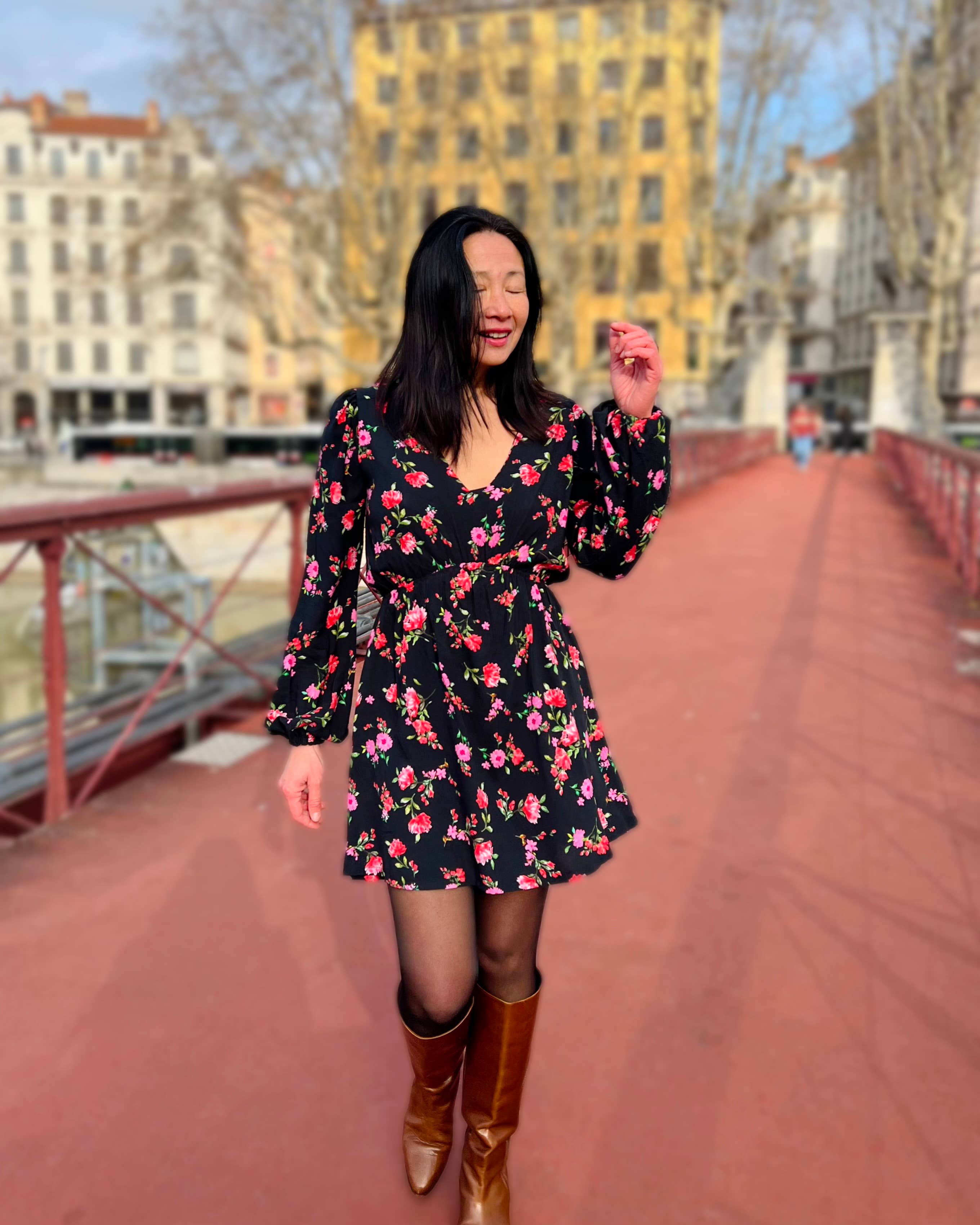 MY DRESS MADE - Wholesale Fabric - Viscose crepe fabric RUBY - Printed in France3