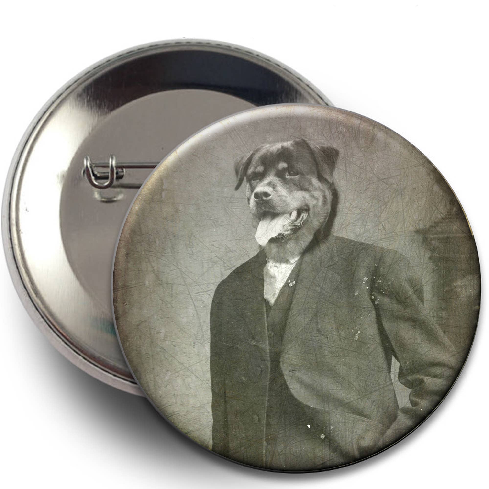 The Wild Oddisorium - Wholesale Lapel Pin/Button - Dog Buttons, Pins, Badges, POS, Funny Dogs in Clothes, Cute33