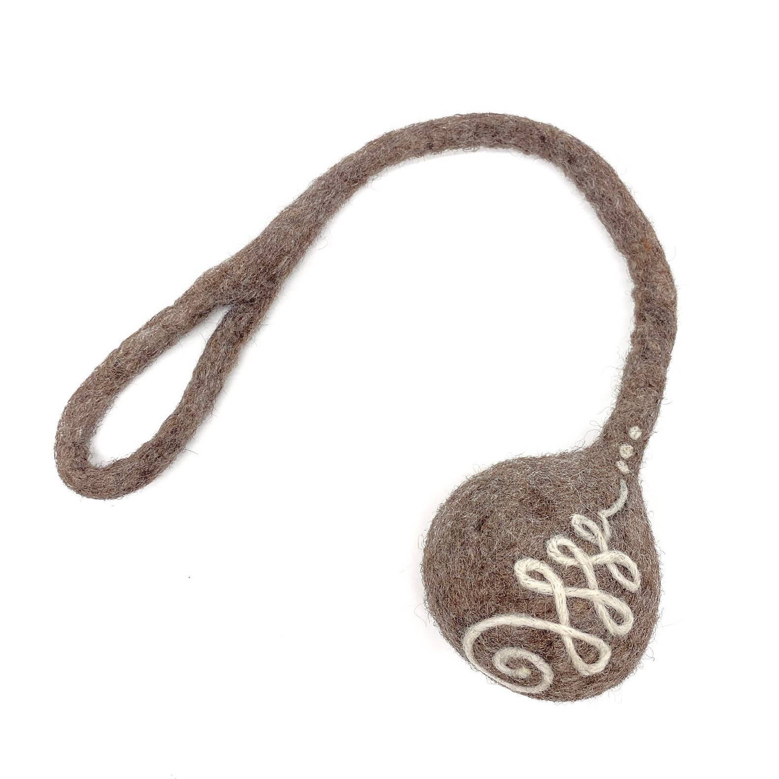 Wooliie - Wholesale Pet Toy - Cat/Dog - Unalome Rope Ball - Handmade All-Natural Wool Dog Toy3