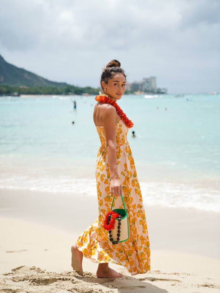 EHA Culture - Wholesale Dress - Women's - Maile Strapless Dress in ‘Ilima