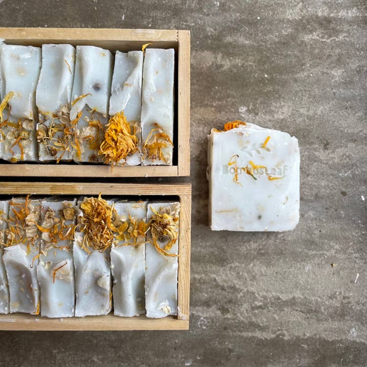 Organic Oat, Chamomile & Calendula Hand & Body Scrub for wholesale by BombusLeaf