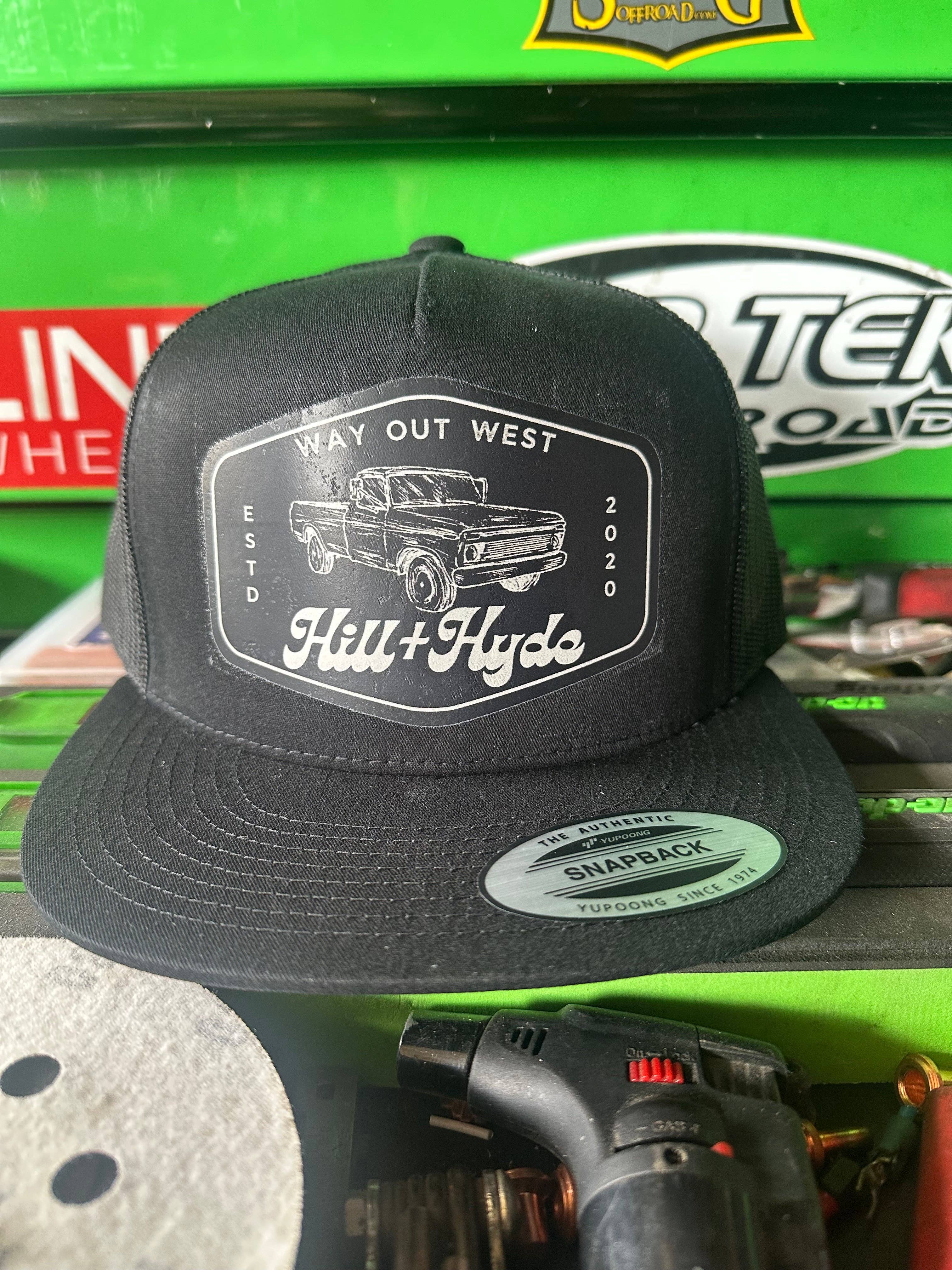Hill + Hyde&Co - Vente Casquette de camionneur – unisexe - Casquette avec logo Hill+Hyde Truck5