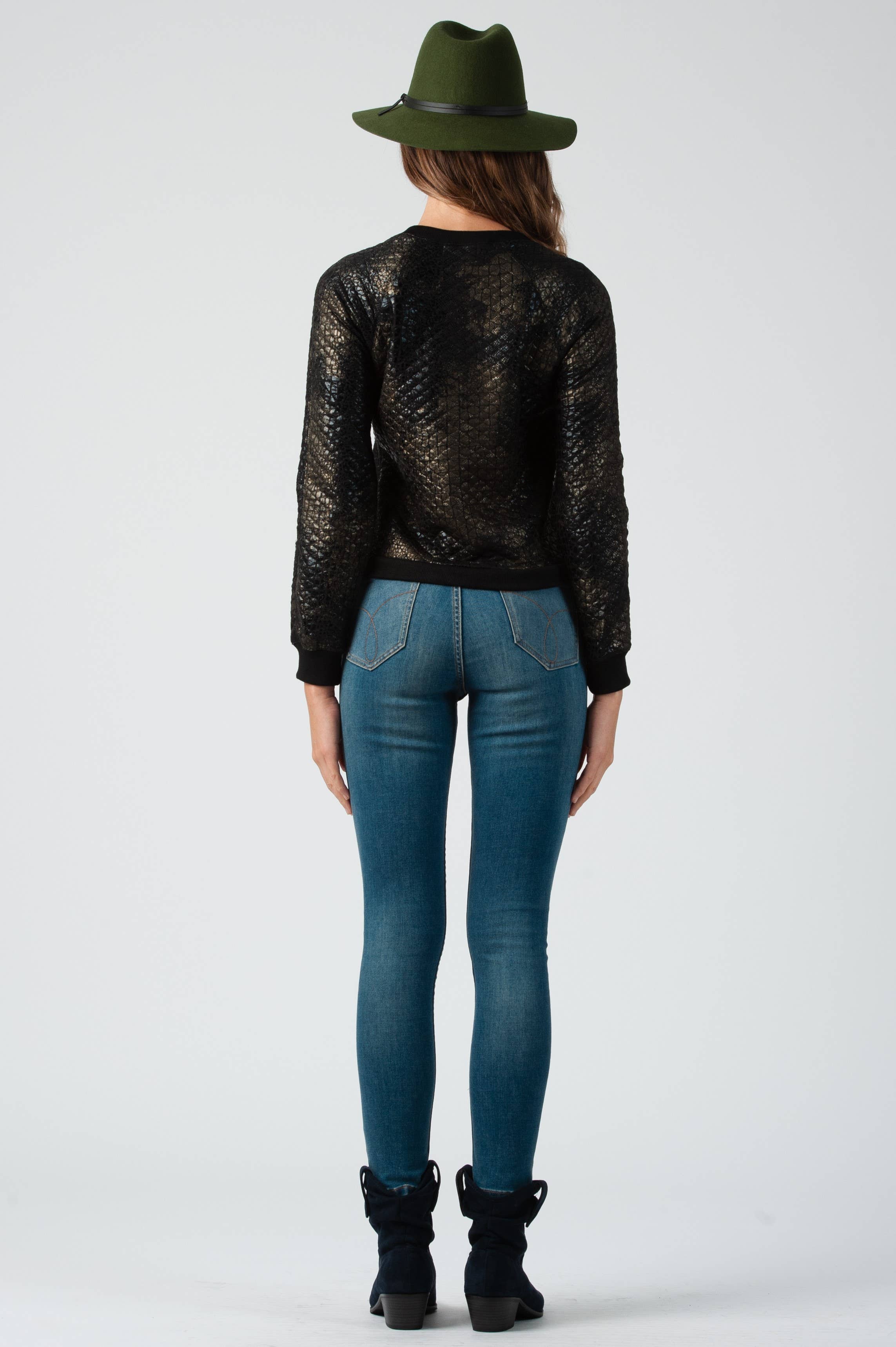 Lucca Couture - Wholesale Sweatshirt - Women's - Emma Embossed Pullover3