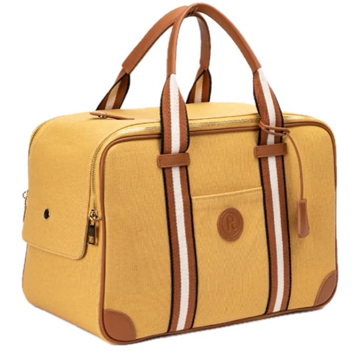 Madeline Dog Carrier - Tan/Gray for wholesale by Caravan Home