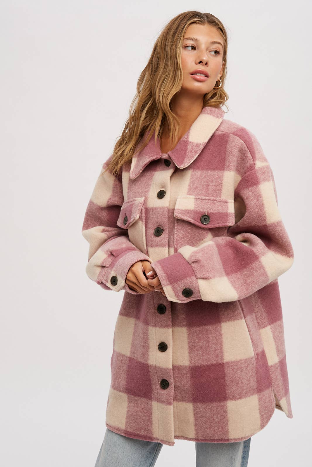 Bluivy – wholesale Rock - Dam – BORSTAD RUTIG ÖVERDIMENSIONERAD KAPPA25