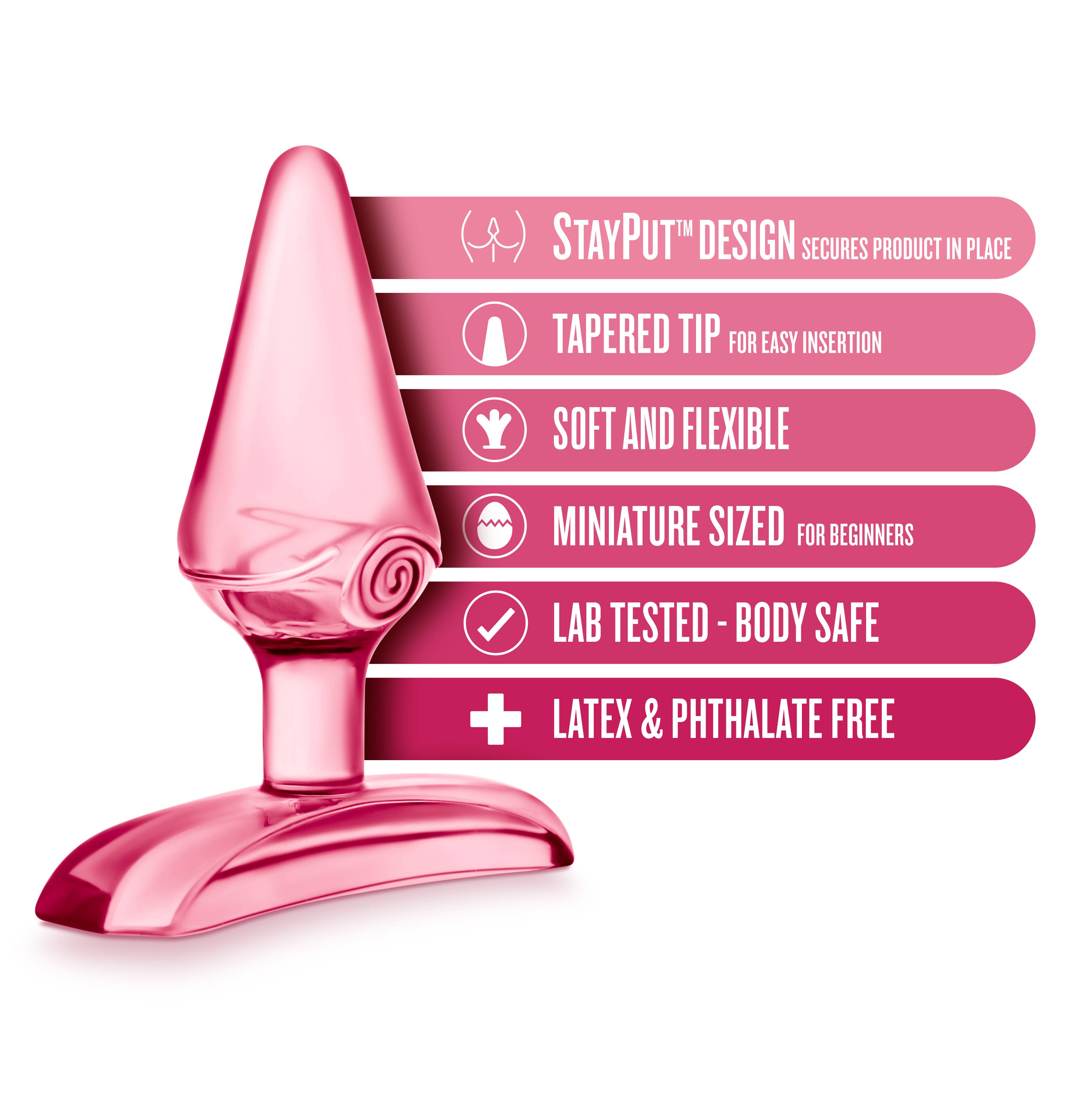 Blush - Wholesale Sex Toy - Play With Me - Jolly Plug - Beginner's 2.75" Anal Butt Plug3