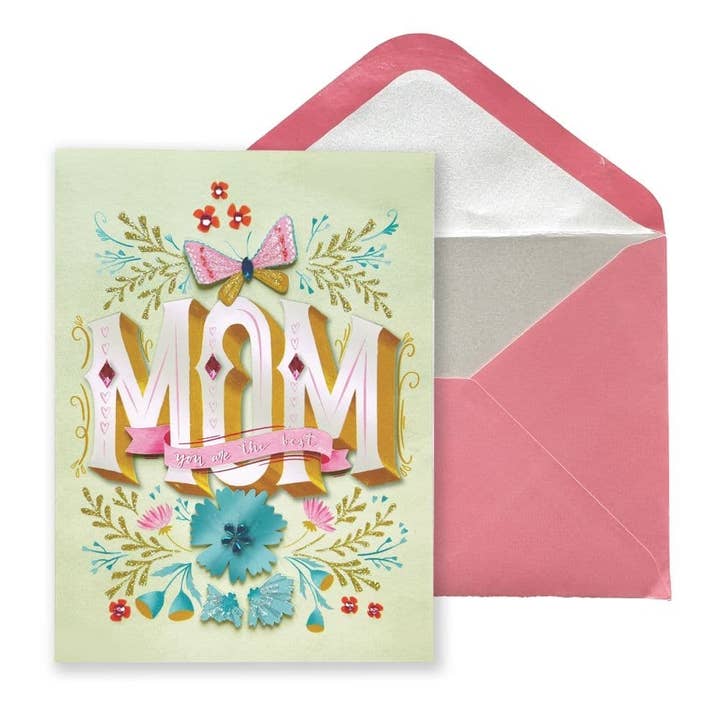Mom Feature Lettering Mother's Day Card for wholesale by NIQUEA.D