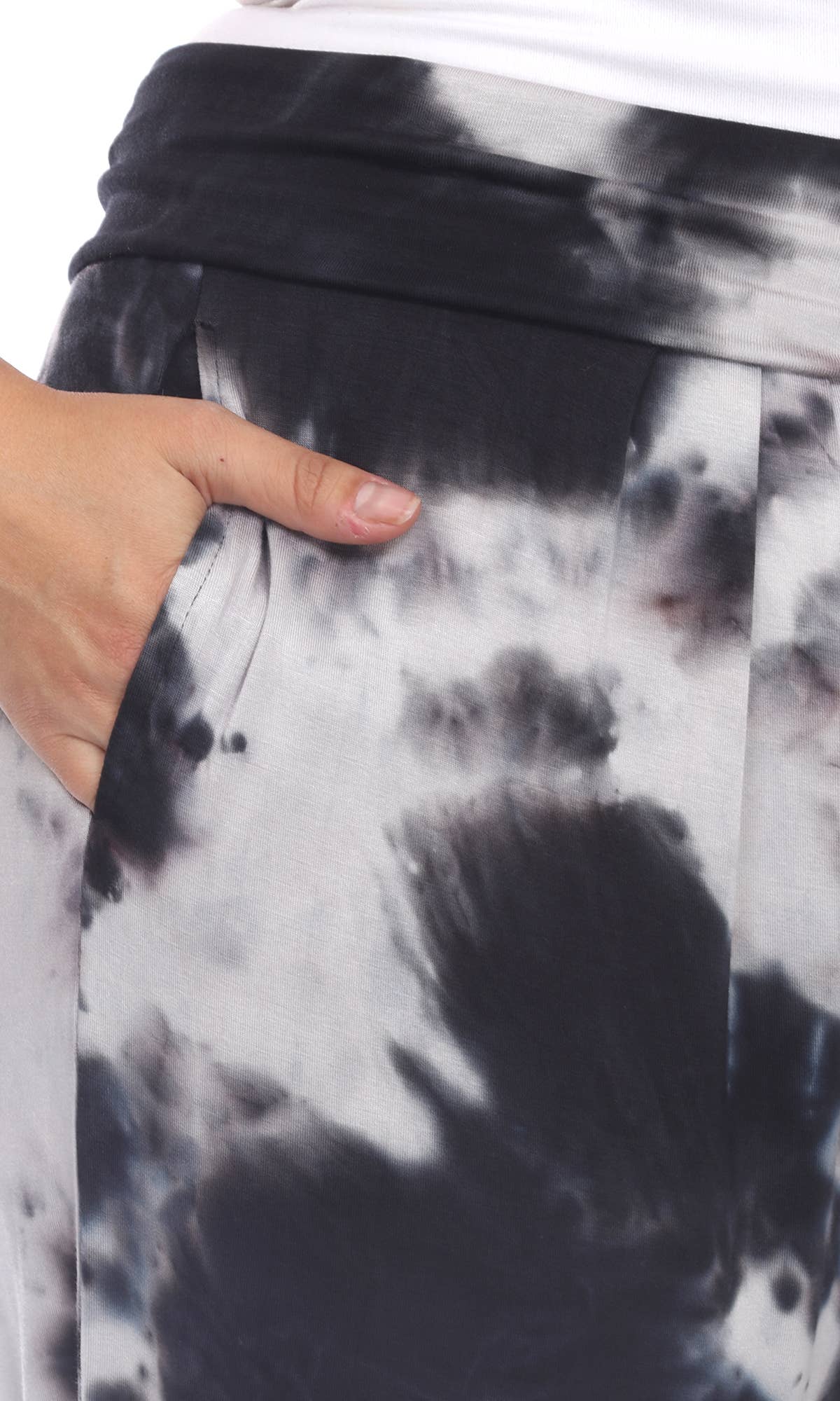 WHITE MARK - Venta al por mayor Pantalones - Mujer - MÁS EL TAMAÑO DE LAZO DYE HAREM PANTALONES3