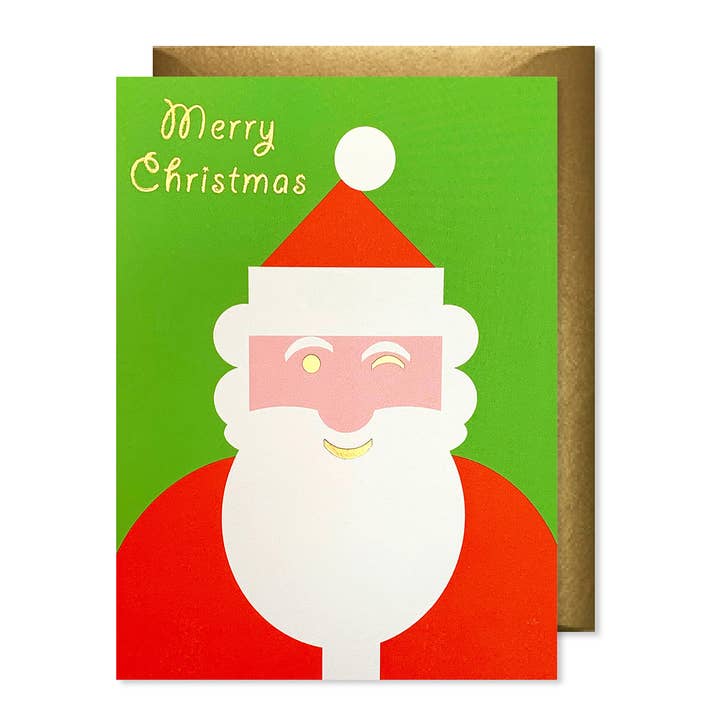 Winking Santa Christmas (boxed set) for wholesale by J.Falkner Cards