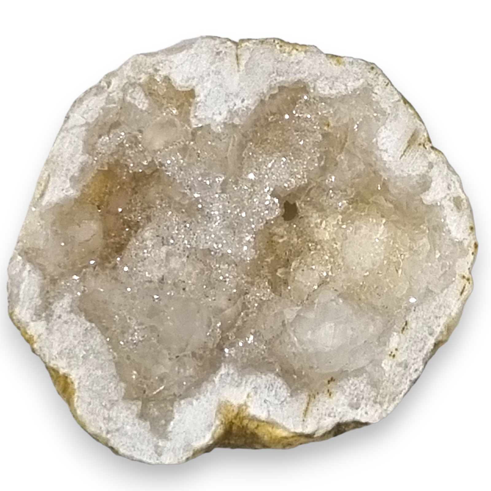 FW Wholesale - Vente Pierre et cristal de spiritualité - Géode de quartz clair entière [coupée en deux]1