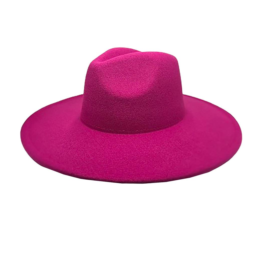 AdornWise - Wholesale Fedora - Women's - Vegan Felt Wide Brim Rancher  Hat7
