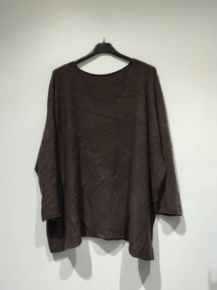 Pomelo paris - Wholesale Knit Sweater - Women's - MILA GT V-neck Sweater - AH263