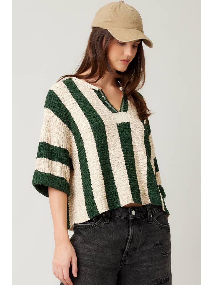 ILLA ILLA - Wholesale Knit Sweater - Women's - One of our best-selling sweaters: the Vertical Striped Sweat31