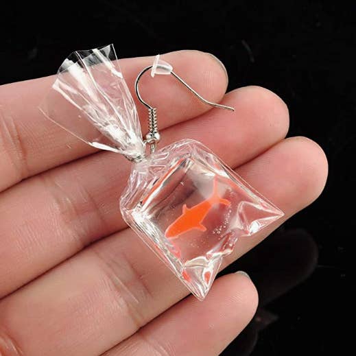 SimpleNGreat - Wholesale Dangle Earrings - Goldfish Bag Earrings