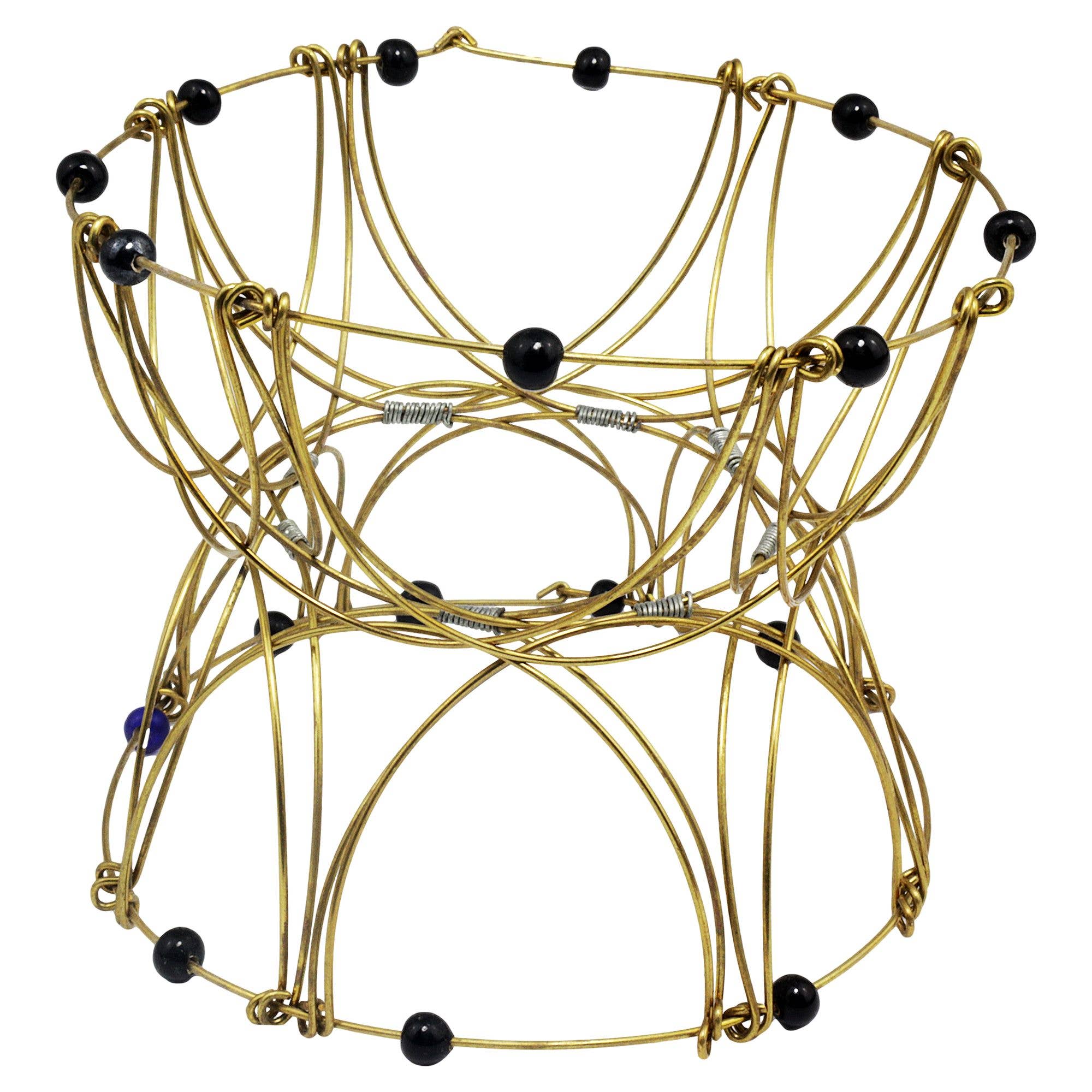 Tribal Trade GmbH - Wholesale Dream Catcher - 4D mandala decorative wire mesh gold black flower of life2